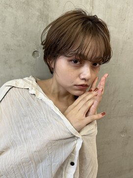 ソルトウォーター(SALT WATER) マッシュショート　ナチュラルブラウン