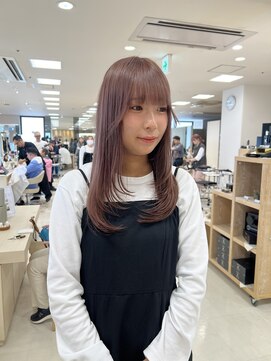 ケンジ 平塚ラスカ店(KENJE) レイヤー/レイヤースタイル/レイヤーカット/ピンクベージュ