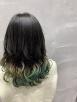 ナンバー 大分中央町店(N°)&nbsp;【シノハラ】@number_nao☆毛先派手髪グリーングラデーション☆