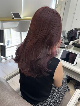 シーン(seen) ★レイヤーカットデザインカラーウェットヘアピンクベージュ★