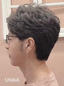ウニカヘアデザイン(UNIkA HAIR design) メンズ　ツーブロック×アップバング