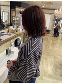 外ハネ×レッド