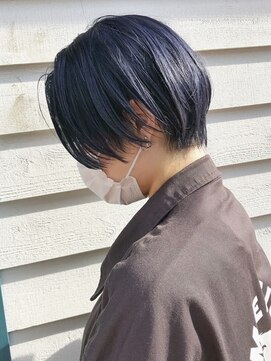 コレット 大宮(collet) ショート ネイビーカラー イメチェン