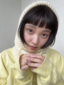 リスタバイスニップ(Lista by snip) ミニボブ/ワイドバング/暗めカラー/中崎町