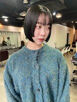 Steelo  顎ラインボブ×ディープオリーブ