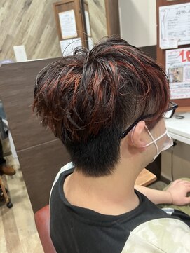 テーラヘアー 板橋店(TELA HAIR) 赤りんごメッシュショート
