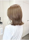 ベージュカラー×ボブレイヤー/20代◎30代◎40代◎