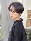 NUDE20代30代 ハンサムショート 大人ショートボブ 黒髪ショート