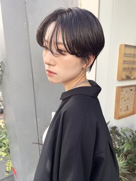 ヌード(NUDE) NUDE20代30代 ハンサムショート 大人ショートボブ 黒髪ショート