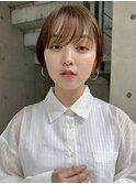 くびれヘア/アプリコットオレンジ/夏のヘアアレンジ/銀座