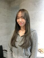 ラナ 新宿(lana)&nbsp;レイヤーカット/オリーブブラウン【lana hair新宿】