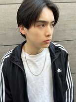 ノットバイベル 大宮(knot by belle)&nbsp;刈り上げセンターパート/ストレート/ブルーブラック/大宮メンズ