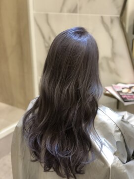 レコルト(RECOLTE) 透明感★ラベンダーグレージュ×ゆるウェーブロング