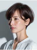 クラゲヘアー/小顔/ココアベージュ/オリーブグレー/川西