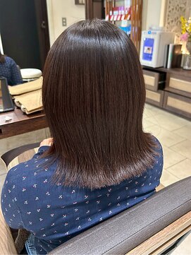 ヘアリゾート粋 ティガ 池袋店(tiga) 透明感ブラウン/ミディアムボブ/艶髪/髪質改善