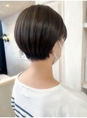 福山美容室Caary髪質改善くびれショート艶髪丸みショート20代