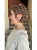 コレットヘアー ザモリオカ(Colette HAIR the MORIOKA) ショートボブ×ピンクベージュ×ハイライト