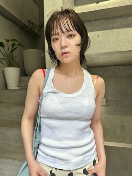 キャロルガーデンズ ボコカ 表参道(Carroll Gardens bococa) 顔まわりレイヤー×ナチュラルショートウルフ
