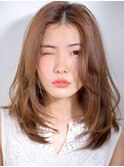 【高田馬場/aoba】顔が細く見えるセンターパートスタイル　
