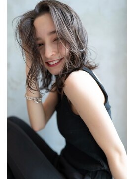 ケアリー 武蔵小杉(Carelly) 大人かわいい前髪セシルカットココアブラウンフリンジウェーブ