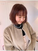 暖色ボブ