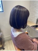 【marina hair】ハイライト×暗めグレー