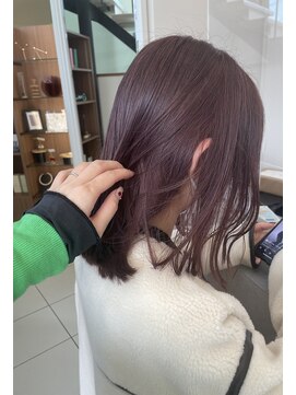 リコ ヘアアンドリラクゼーション(LICO HAIR&RELAXATION) LICO 暖色カラー　カシスピンク