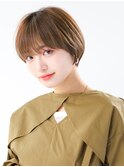 【竹之内蔵人】丸みショート/骨格矯正カット/透明感ベージュ