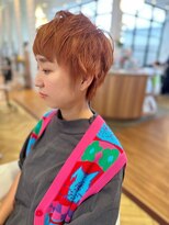 イーストハムアネーロ(EAST HAM anello) モード系ベリーショート/サーモンピンク