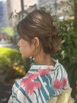 ヘアアレンジ　新宿御苑