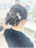 結婚式アップヘア