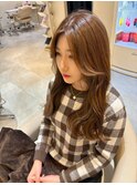 ☆20代30代40代☆最新韓国顔まわりカット+チョコレートブラウン
