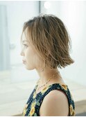 切りっぱなしレイヤーボブ/20代/30代/40代/50代/倉敷/白楽町