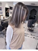 キング 高槻(K!ng)&nbsp;ハイライトカラーミルクティーベージュケアブリーチダブルカラー