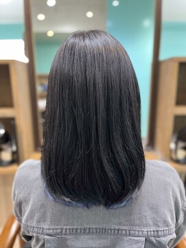 ヘアジーナ(Hair Jina) インナーカラー♪ブラック×ブルー