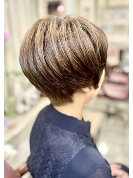 サーティエイト(38) えりあし美人透明感 ショートボブ/カット/ショート/髪質改善/