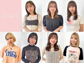 パーク 福岡天神西通り店(parc)の写真/天神大名で口コミ4.7超≪カット+カラー＋AujuaTR¥8800≫細かい提案やデザイン力が高評価の美容室◎西通り