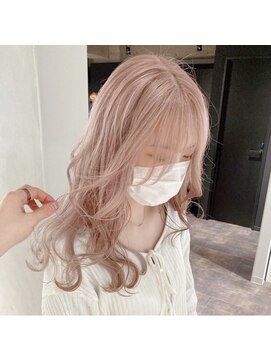 ミル 心斎橋(MIL) ピンクベージュ/心斎橋/ハイトーン/ブリーチ/ミルクティー