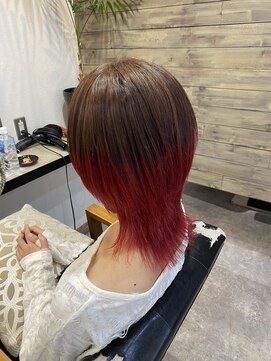 レガロヘアアトリエ(REGALO hair atelier) ウルフカット×グラデーションカラー