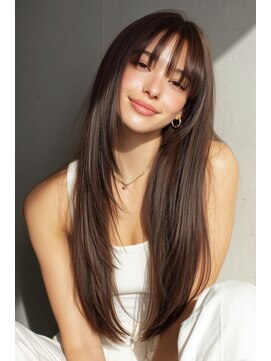 ロッソ ヘアアンドスパ 獨協大学前店(Rosso Hair&SPA) 顔周りレイヤーロング