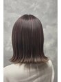 アグ ヘアー フォード 横須賀中央店(Agu hair ford)&nbsp;細かいハイライトをたくさん入れた、切りっぱなしボブ♪