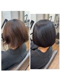 髪質改善縮毛矯正　before &after