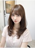 美髪レイヤー/顔まわりレイヤー/ミディアムレイヤー