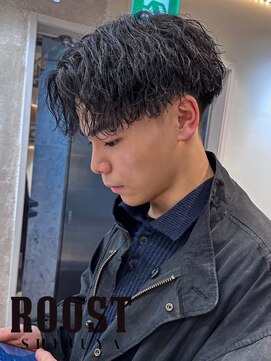 ルースト 渋谷店(ROOST) MEN’S/サーフカール/刈り上げセンターパート/髪質改善/渋谷