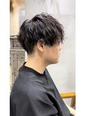 2ブロック×ツイストスパイラルパーマ