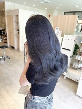 ルーム 郡山店(ROOM) ブリーチ1回～ラベンダーブルー×髪質改善カラー♪