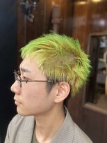 ザバーバーアドレス 代官山(THE BARBER)&nbsp;スパイキーショート　ネオングリーン