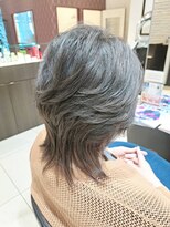 ミック ヘアアンドメイクアップ 高田店(miq Hair&Make up)&nbsp;シルバーグレージュ/ブリーチなし/白髪染め/透明感カラー
