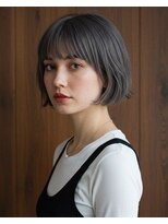アボヘアー(Abo hair)&nbsp;大人可愛い耳だしショート丸みショート大人ボブ小顔カット