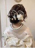 水引ヘアアレンジ